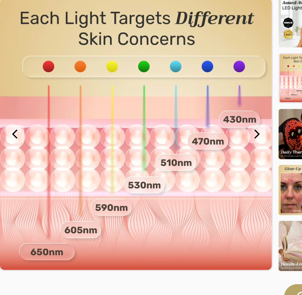 LED Light Therapy Face Mask